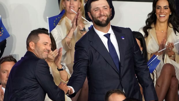 Jon Rahm and Sergio Garcia at the 2021 Ryder Cup.